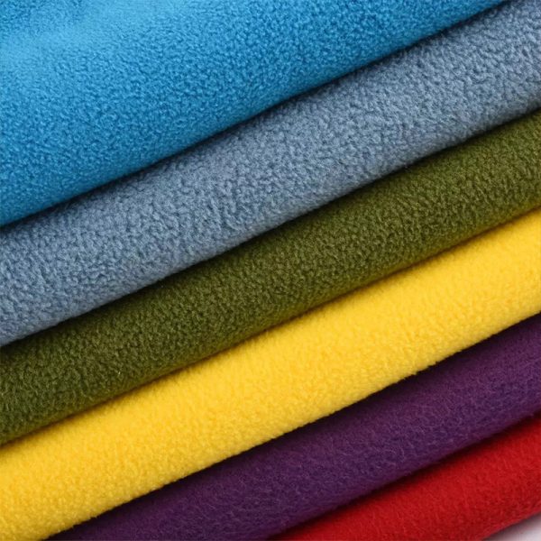 Vải nỉ polar fleece chải hai mặt tạo hạt một mặt