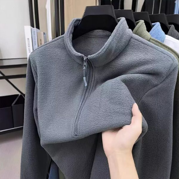 Vải nỉ polar fleece chải hai mặt tạo hạt một mặt