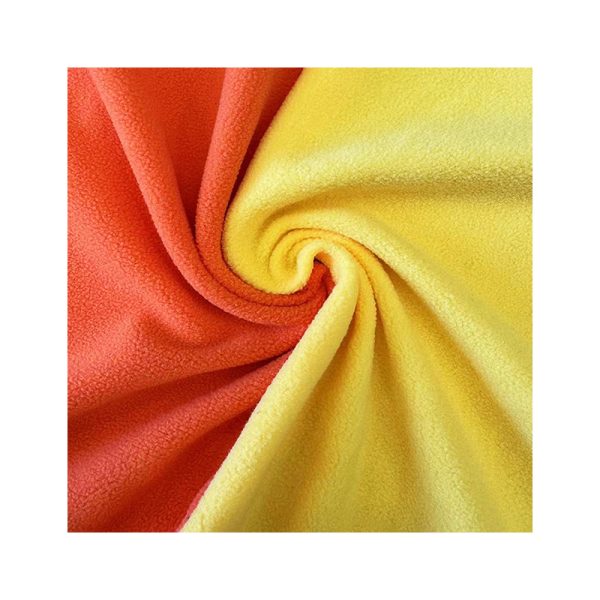 Vải nỉ polar fleece chải hai mặt tạo hạt một mặt