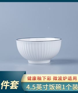 Bát đĩa sứ viền đen vân dọc, chọn từng món