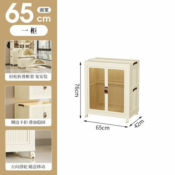 Tủ quần áo trẻ em lắp ghép có bánh xe