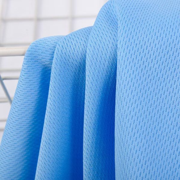 Vải thun lưới mắt chim polyester 75D 135–150 g/m²