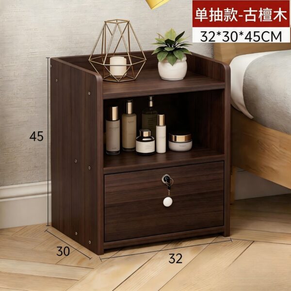 Tủ Đầu Giường Nhiều Ngăn Có Khóa