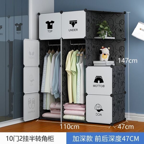 Tủ Quần Áo Nhựa Lắp Ghép Nhiều Cửa