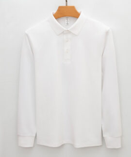 Áo Polo nam tay dài cổ bẻ cotton pha lyocell