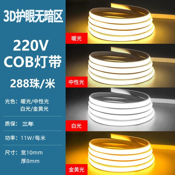 Dây LED FCOB 220 V 240 hạt 1 mét