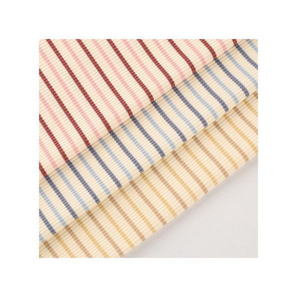 Vải thun gân sọc 2x2 230 g/m² khổ 145 cm
