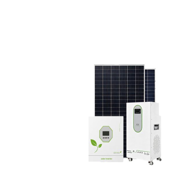 Bộ điện mặt trời độc lập lưu trữ 5 kWh kèm giá đỡ và dây