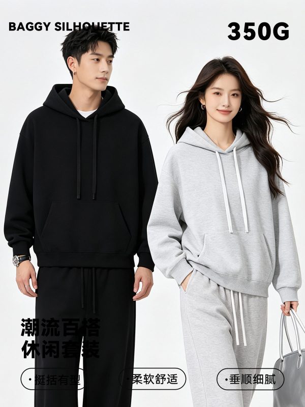 Áo hoodie nam phong cách Mỹ cổ điển 350 g