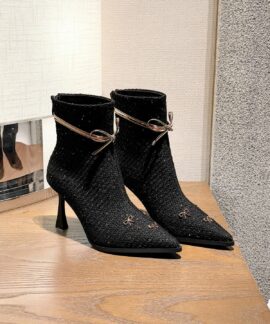 Boots nữ cao gót mũi nhọn mã 88515