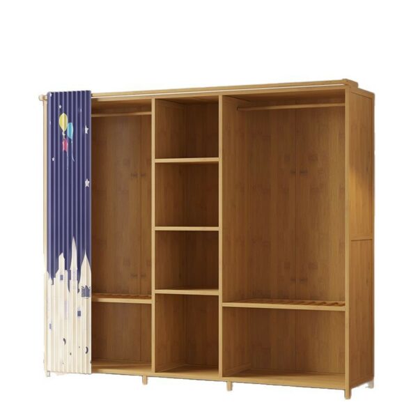 Tủ Quần Áo Khung Tre Rèm Kéo