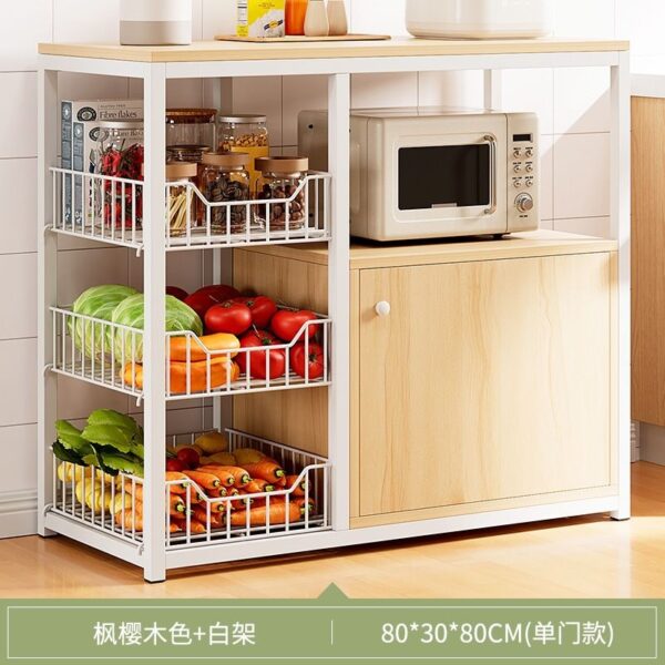 Tủ Kệ Bếp Nhiều Tầng Có Cánh Cửa