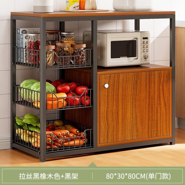 Tủ Kệ Bếp Nhiều Tầng Có Cánh Cửa