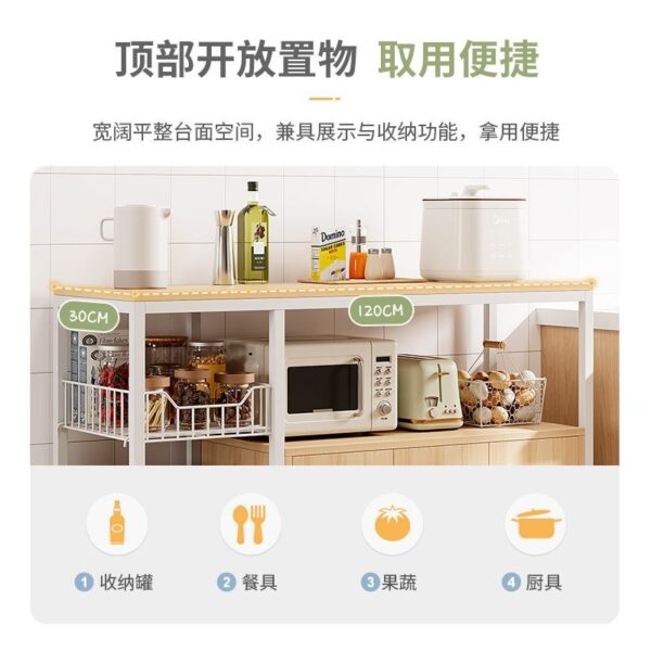 Tủ Kệ Bếp Nhiều Tầng Có Cánh Cửa