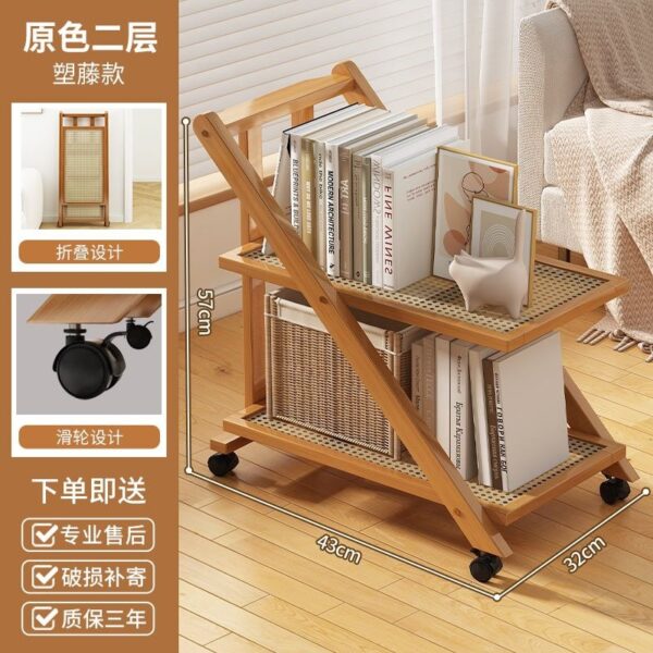 Kệ Đẩy Gấp Gọn Mặt Nan Nhiều Tầng