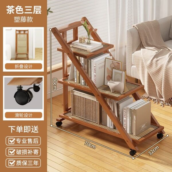 Kệ Đẩy Gấp Gọn Mặt Nan Nhiều Tầng