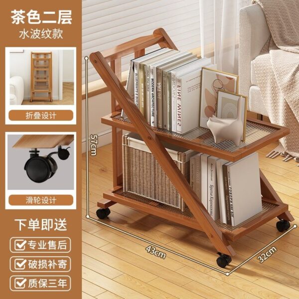 Kệ Đẩy Gấp Gọn Mặt Nan Nhiều Tầng