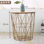 Bàn Đầu Giường Khung Sắt Kèm Nắp Gỗ