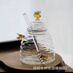 Hũ Thủy Tinh Hình Tổ Ong Kèm Nắp