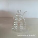 Hũ Thủy Tinh Hình Tổ Ong Kèm Nắp
