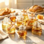Hũ Thủy Tinh Hình Tổ Ong Kèm Nắp
