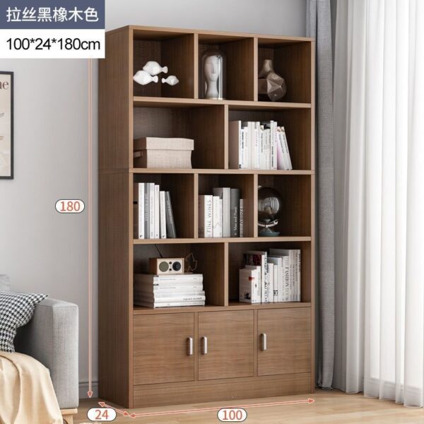 Kệ Sách Đứng Có Cửa Và Tấm Lưng