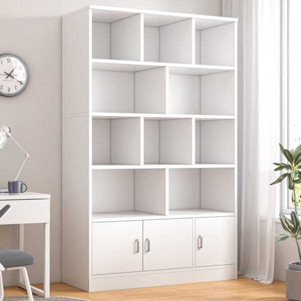 Kệ Sách Đứng Có Cửa Và Tấm Lưng