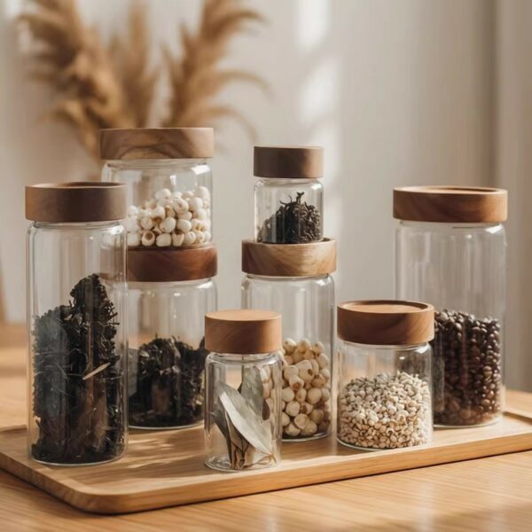 Hũ Thủy Tinh Borosilicate Đựng Ngũ Cốc