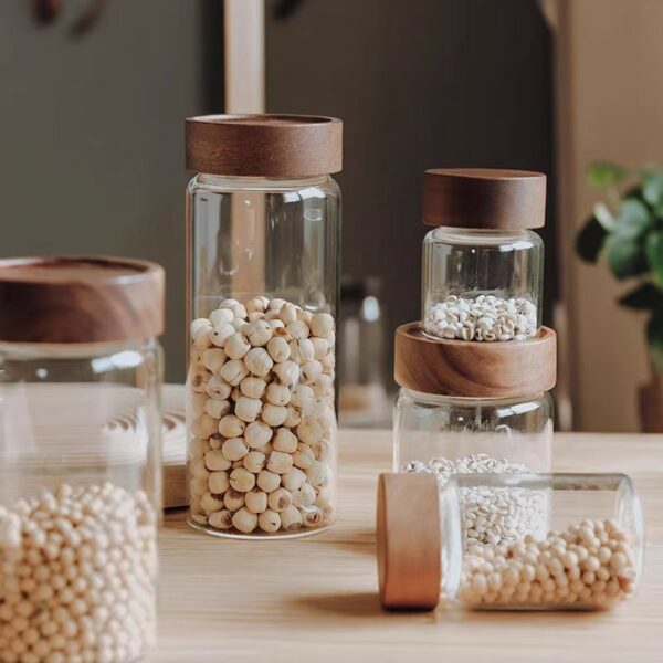 Hũ Thủy Tinh Borosilicate Đựng Ngũ Cốc