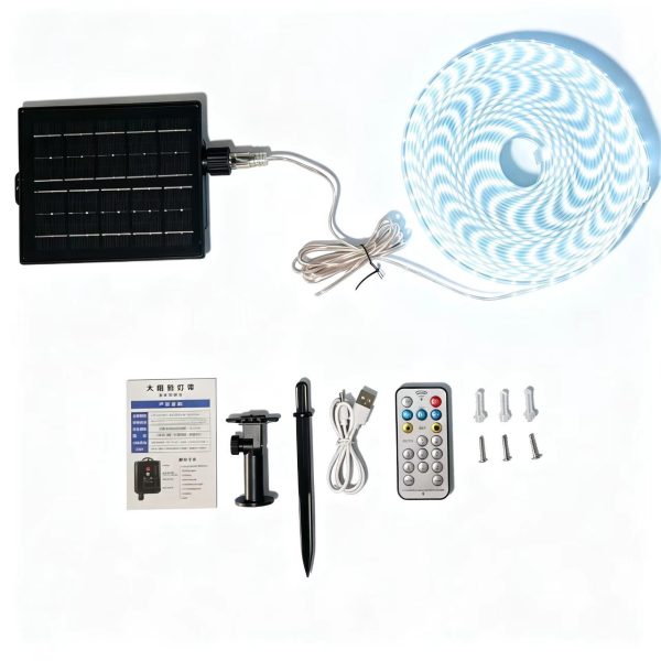 Bộ dây LED sân vườn năng lượng mặt trời 3 mét