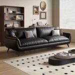 Sofa thẳng phong cách Italy bọc da mèo cào