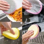 Miếng rửa bát tròn hai mặt bản dày