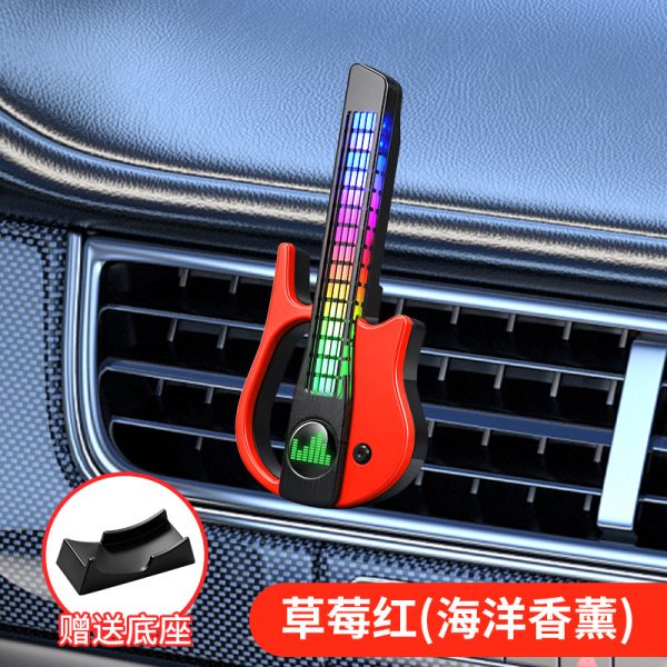 Đèn guitar gắn cửa gió ô tô kèm hương thơm