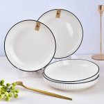 Đĩa cá sứ hai quai đường kính 30 hoặc 32 cm