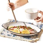 Đĩa cá sứ hai quai đường kính 30 hoặc 32 cm