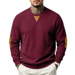 Áo hoodie nam vải nhung tăm phối màu