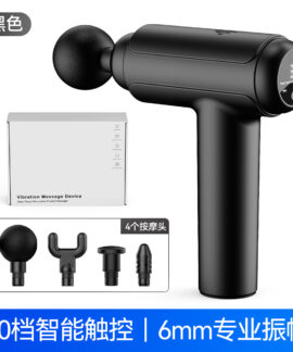 Súng massage mini USB 30 mức, 4 đầu