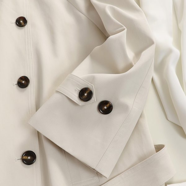 Áo trench coat nữ kèm thắt lưng, dáng dài (mẫu 37902)