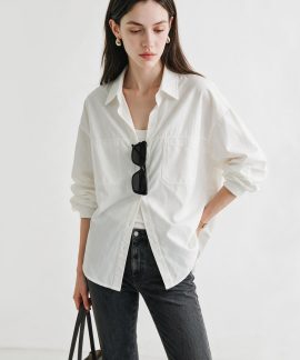 Áo sơ mi nữ cotton tay dài