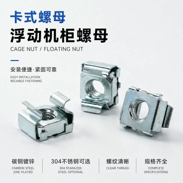 Đai Ốc Lồng Cho Tủ Máy M4–M8