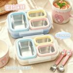 Hộp cơm inox 304 ba ngăn có thể châm nước nóng