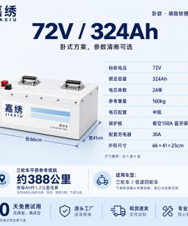 Bộ pin LiFePO4 Guoxuan 60 V 30 Ah dạng nằm