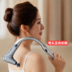 Súng massage đầu cong tháo rời tay dài, động cơ không chổi than