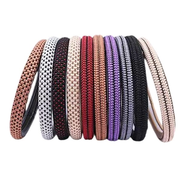 Bọc vô lăng vải sợi mát cỡ 38 cm
