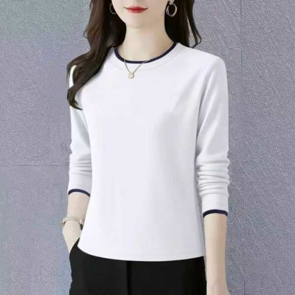 Áo thun nữ cotton tay dài có thể in logo