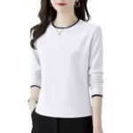 Áo thun nữ cotton tay dài có thể in logo