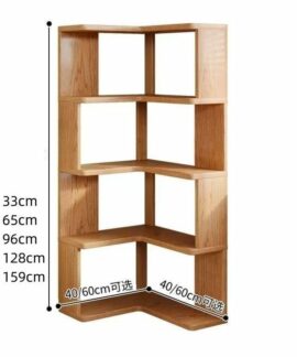 Kệ Sách Góc Bằng Gỗ Tự Nhiên