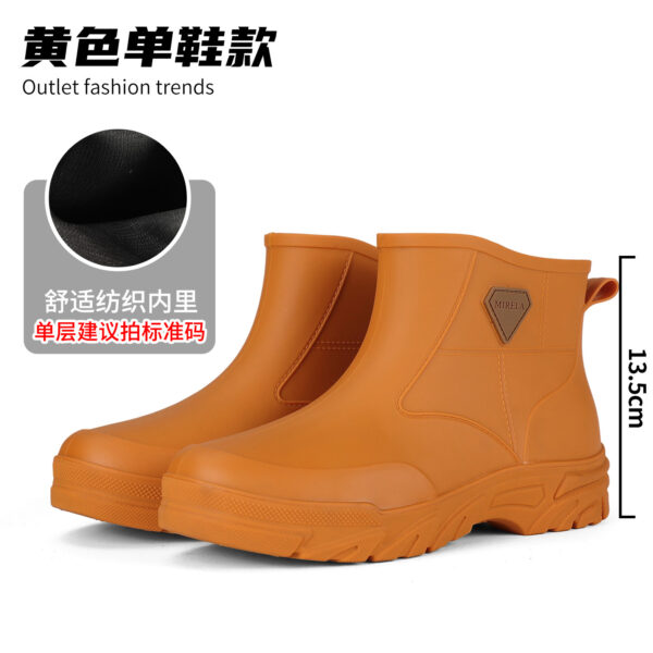 Ủng PVC nam cổ ngắn chống nước