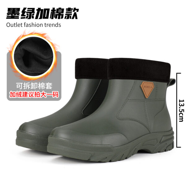 Ủng PVC nam cổ ngắn chống nước