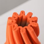 Bình hoa gốm vân xoắn tạo hình 3D